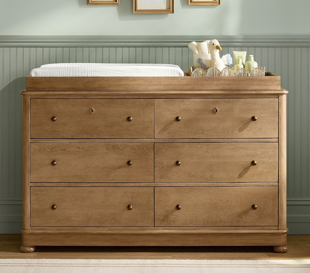 Chris Loves Julia Lakehouse 6-Drawer Dresser &amp; Topper Set (56w x 20d") | Pottery Barn Kids
