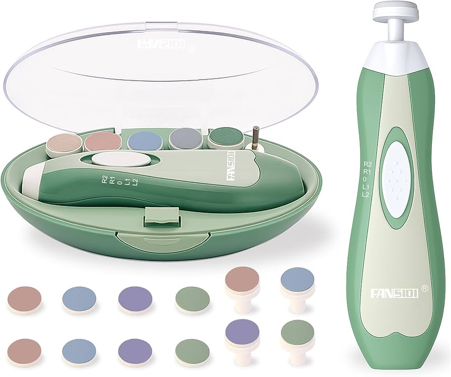 Fansidi Upgraded Electric Baby Nail File - Precise 4-Stage Baby Nail Trimmer for Newborn to Toddl... | Amazon (US)