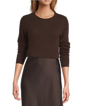 Antonio Melani Luxury Collection Cameron Cashmere Crew Neck Long Sleeve Knit Sweater | Dillard's | Dillard's