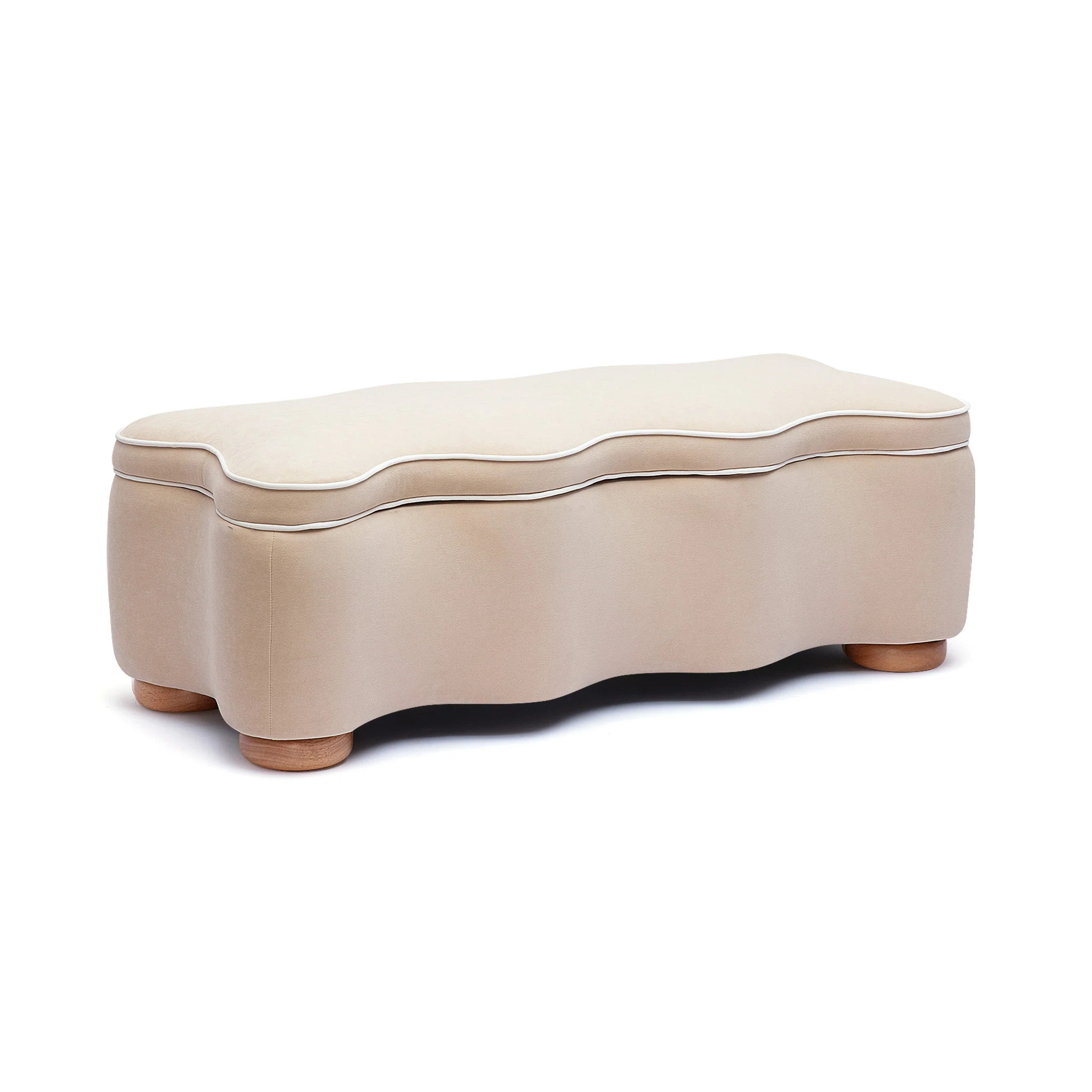 Thalia 48.5" Performance Velvet Storage Bench | TOV Furniture