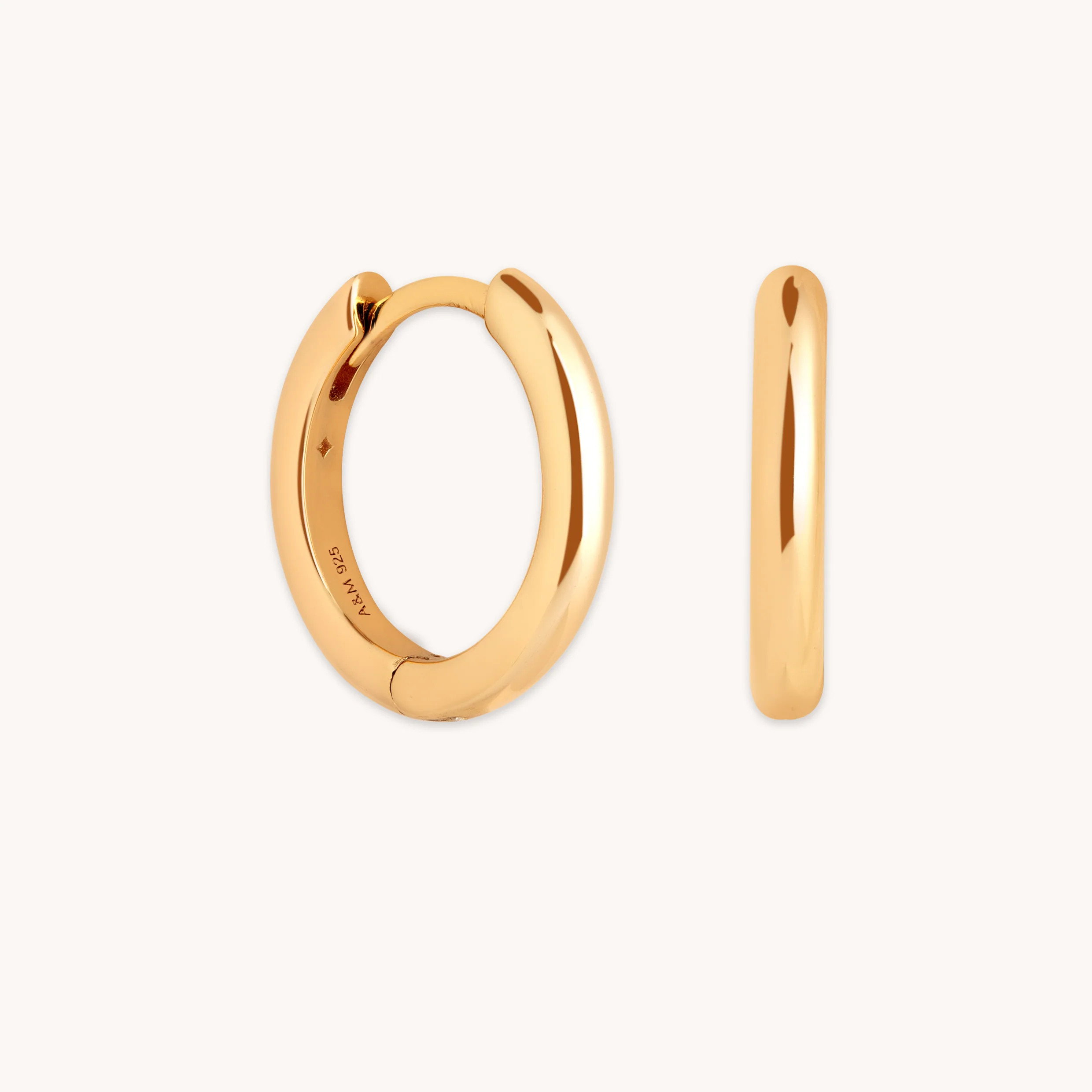 Essential Small Hoops in Gold | Astrid & Miyu UK
