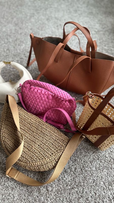 My favorite spring/summer bags I’ve found recently 

Undeniablyelyse.com

Amazon finds, Uniqlo, target finds, woven mini bag, canning tote, work tote, crochet shoulder bag, date night purse, casual chic, affordable finds 

#LTKitbag #LTKworkwear #LTKfindsunder100