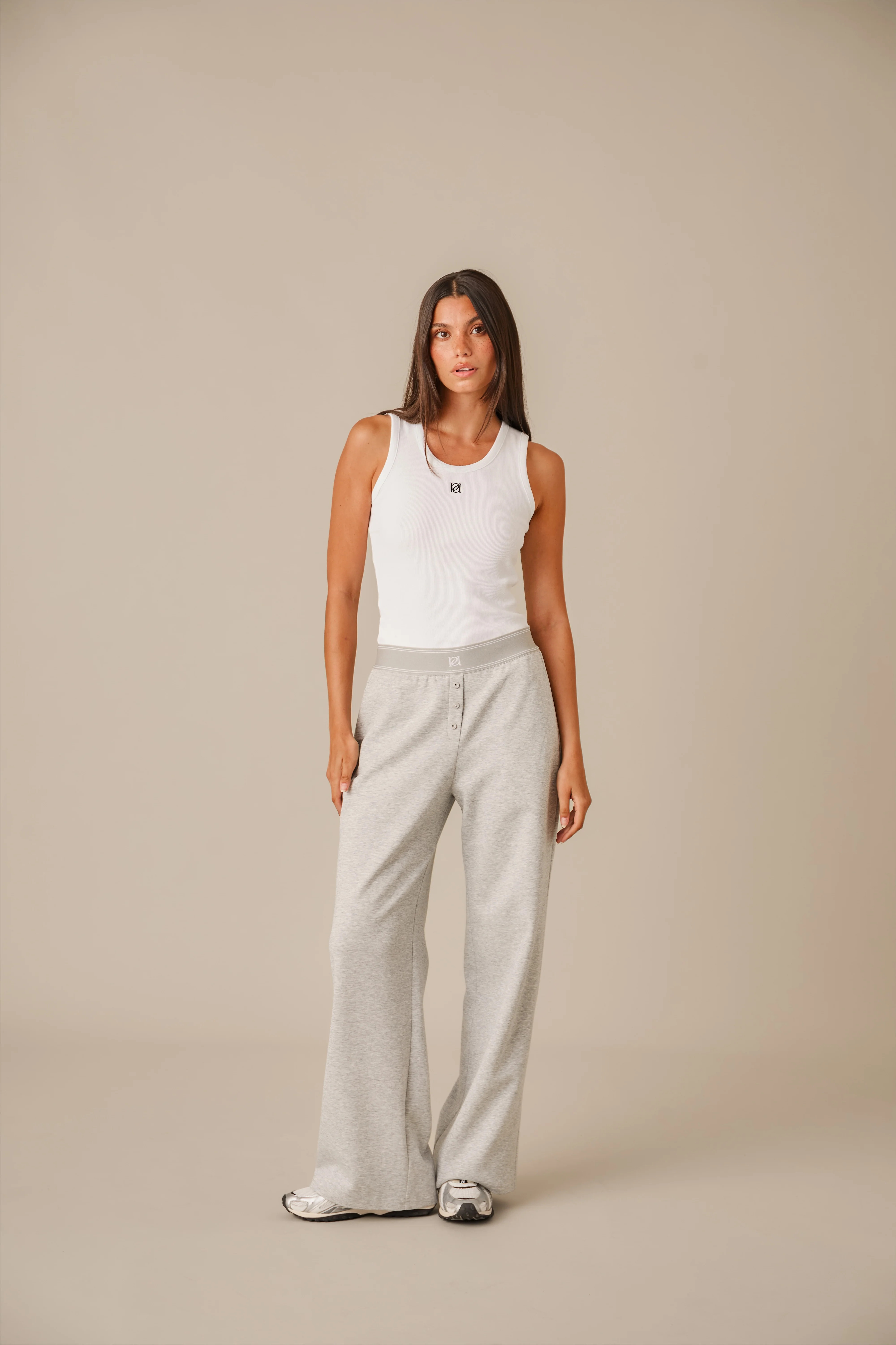 The Soft Touch Everyday Trousers - Grey Marl | Reasn