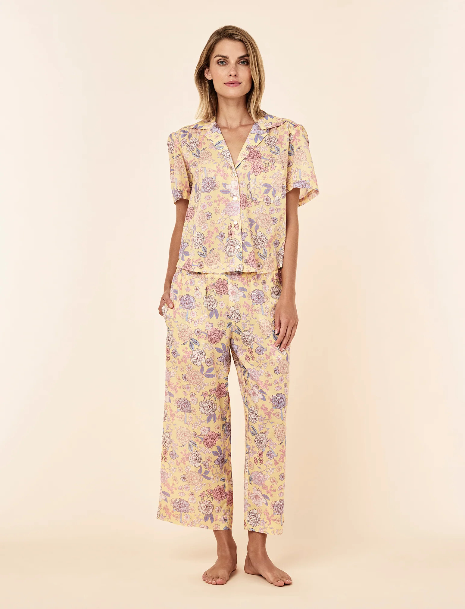 Karolina Crop PJ Set | Papinelle Sleepwear US