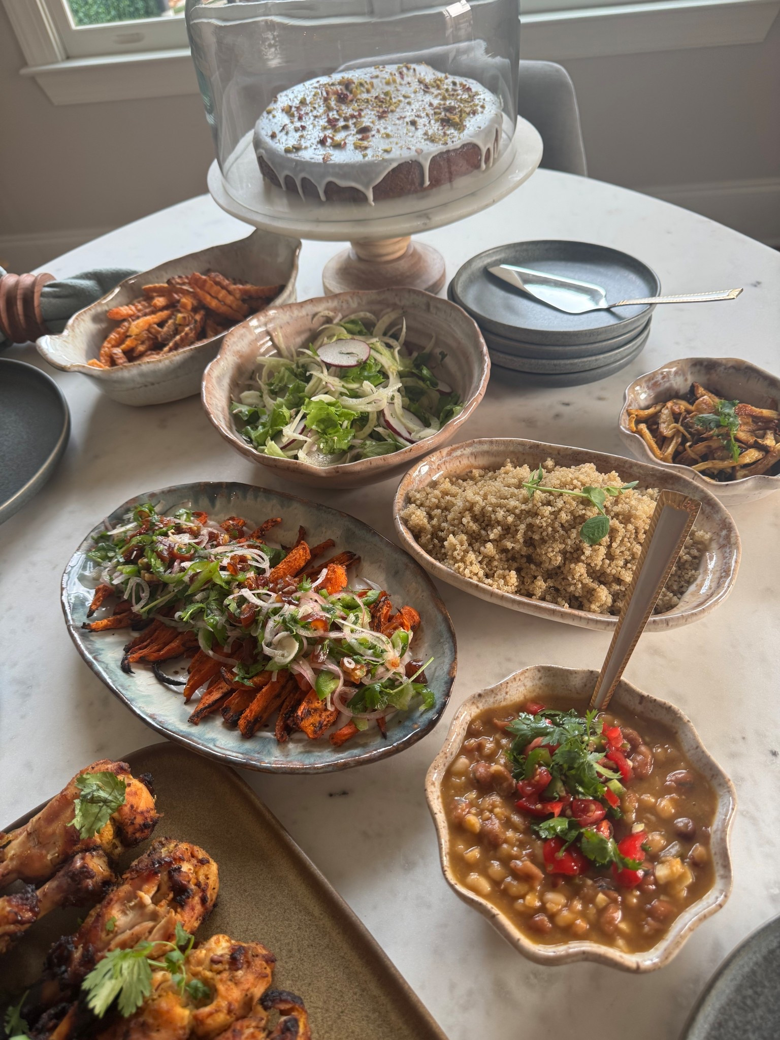🍽️ Long-lasting plates and serving dishes is half the battle when it comes to how a spread looks. I like to choose colors that blend well with each other, but aren’t too matchy matchy 👏🏽

#LTKHome #LTKFamily