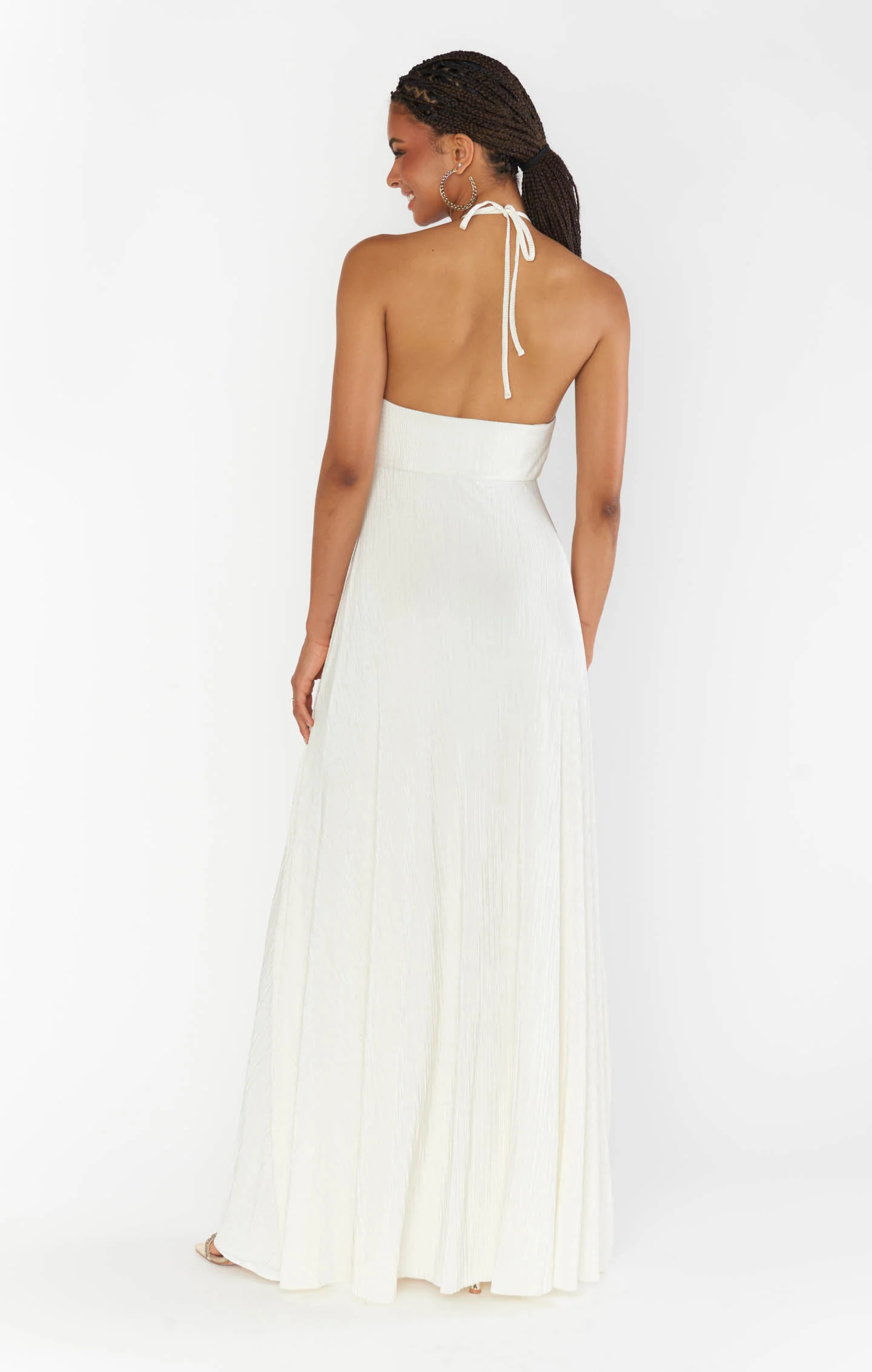 Paros Maxi Dress ~ Ivory Pleat | Show Me Your Mumu