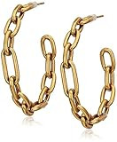 Kendra Scott Ryder Hoop Earrings Vintage Gold Metal One Size | Amazon (US)