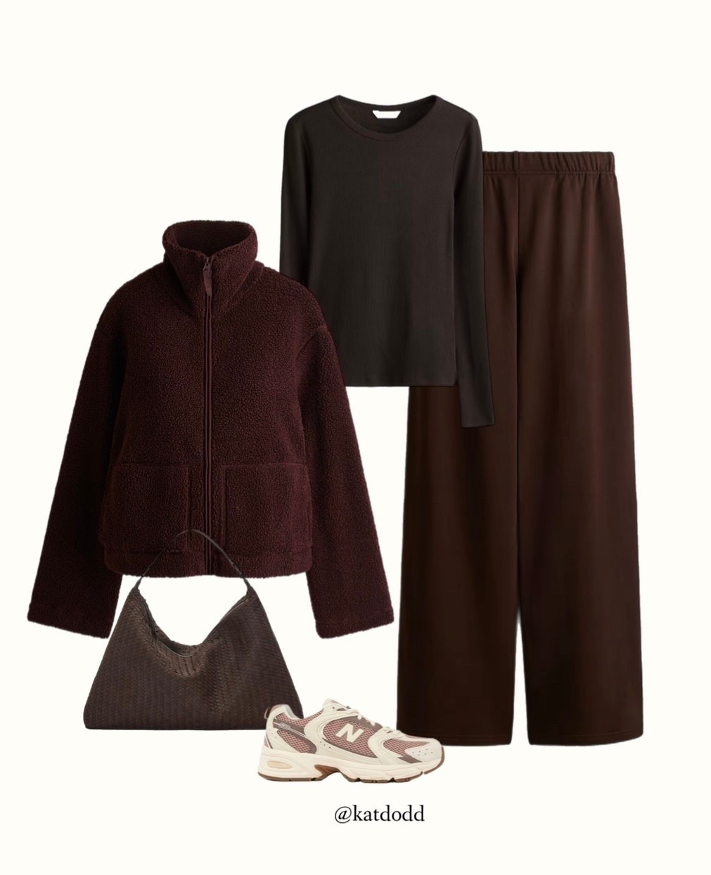 I’m still thinking about these trainers 🤍 new balance 530 beige & brown



Chocolate brown burgundy outfit inspo new balance trainers H&M basics sweatpants joggers ribbed top teddy jacket 



#LTKstyletip #LTKautumn #LTKuk