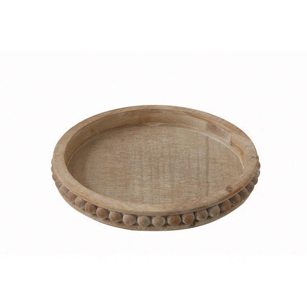 Crofton Round Wood Coffee Table Tray | Wayfair North America