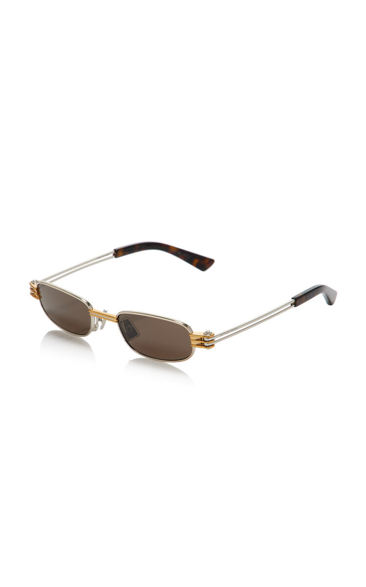 Bolt Square-Frame Metal Sunglasses | Moda Operandi (Global)