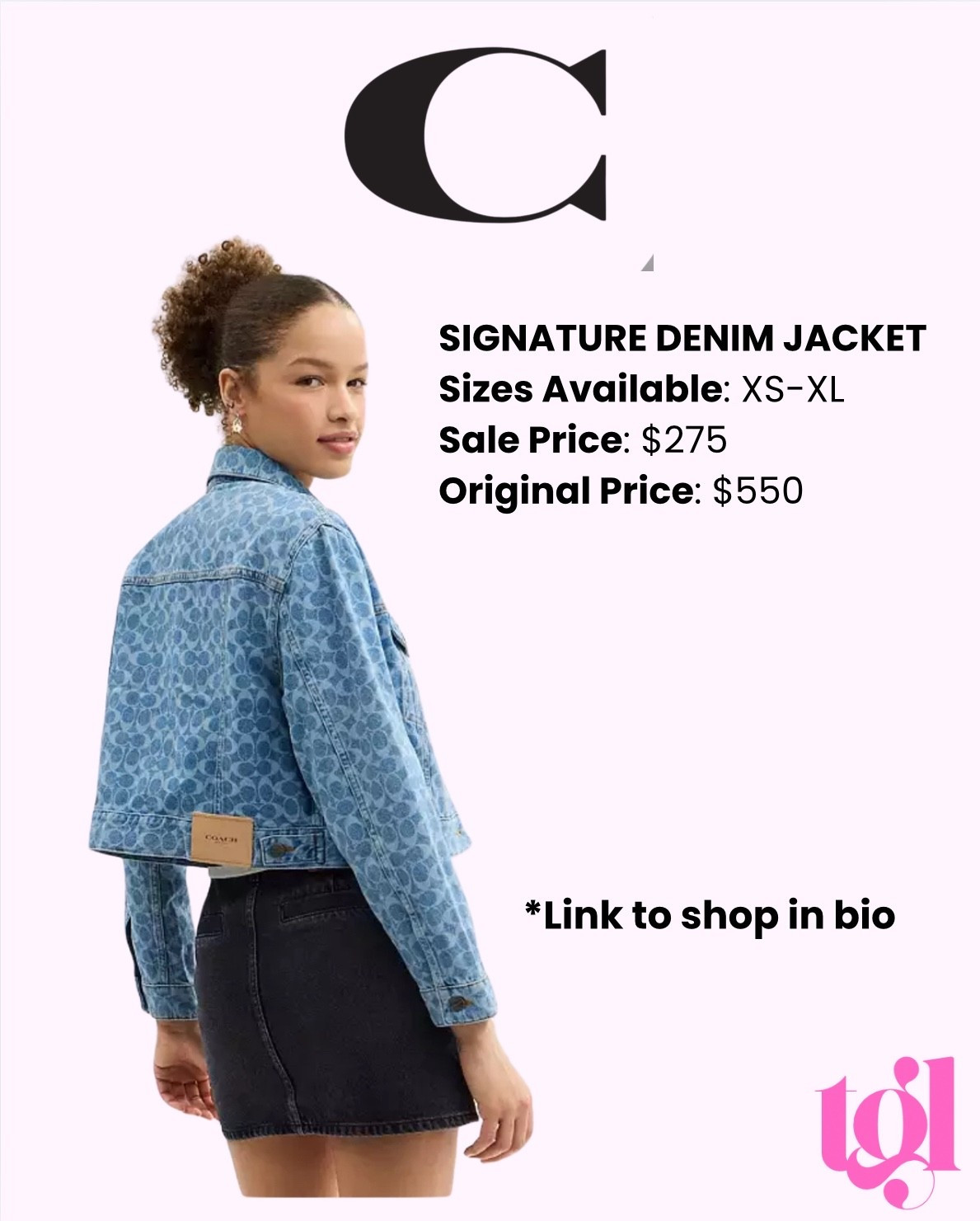 Found this cool Coach denim jacket for half off! 

#coach #logojacket #denimjacket #holidaygiftguide 

#LTKGiftGuide #LTKSaleAlert