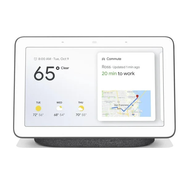 Google Nest Hub Home Assistants - Charcoal | Walmart (US)