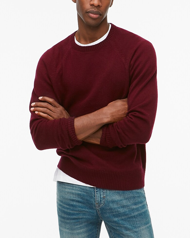 Crewneck sweater in supersoft lambswool blend | J.Crew Factory
