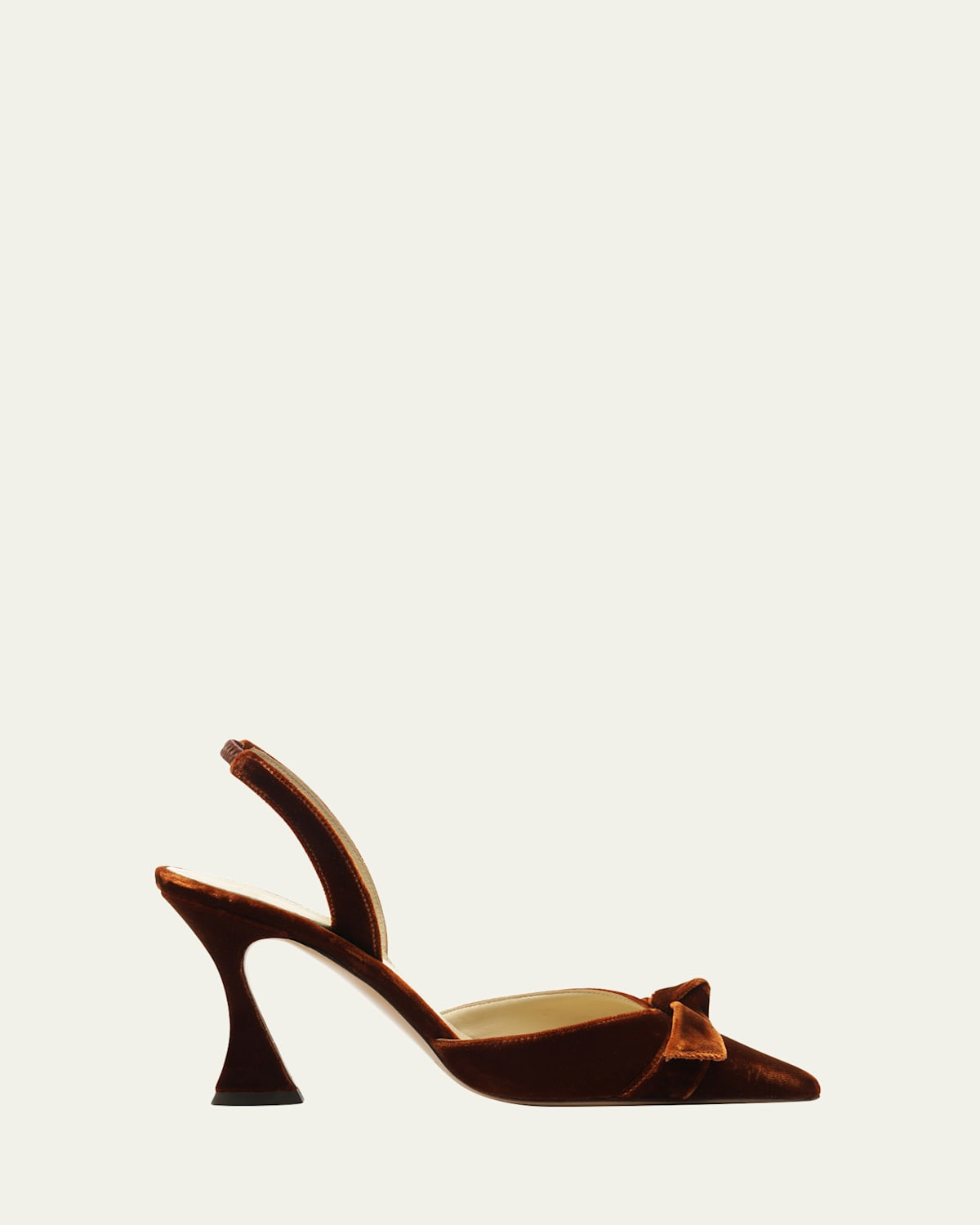 60mm Clarita Bell Velvet Slingback Pumps | Bergdorf Goodman