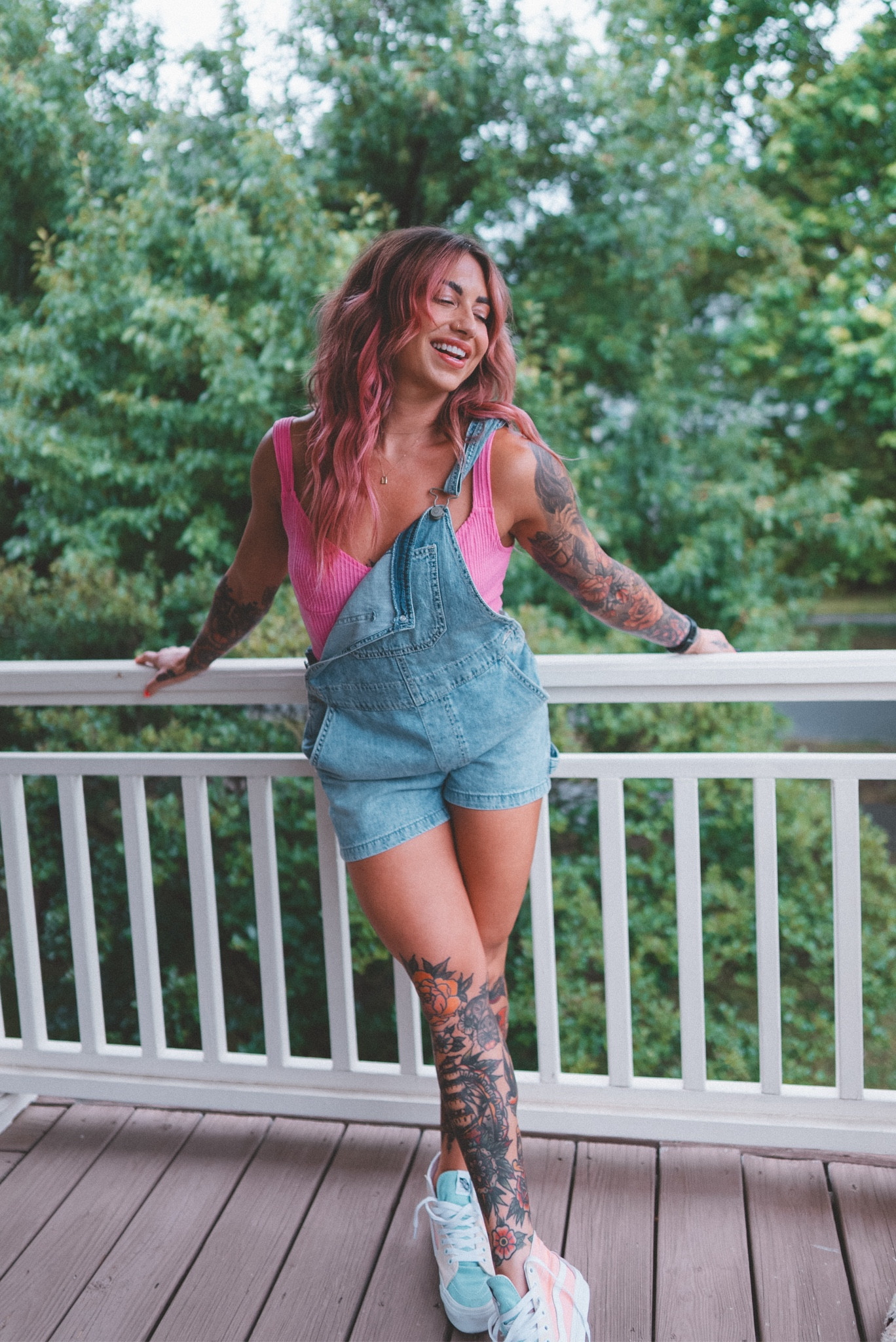 Pink tank top is super old from target but linking similar !!