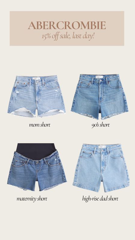 Last day for the 15% off Abercrombie sale! It’s a great time to stock up on denim shorts! 

Abercrombie sale, denim shorts, denim on sale, favorite shorts, spring style, trending style, shorts 

#LTKstyletip #LTKSeasonal #LTKsalealert