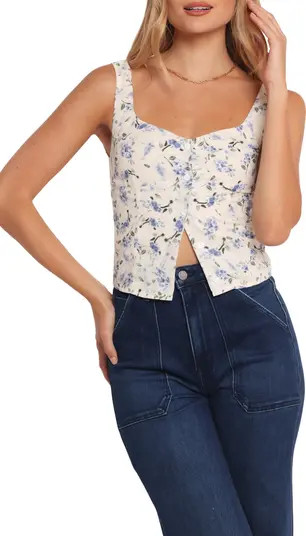 Jia Floral Button-Up Tank | Nordstrom
