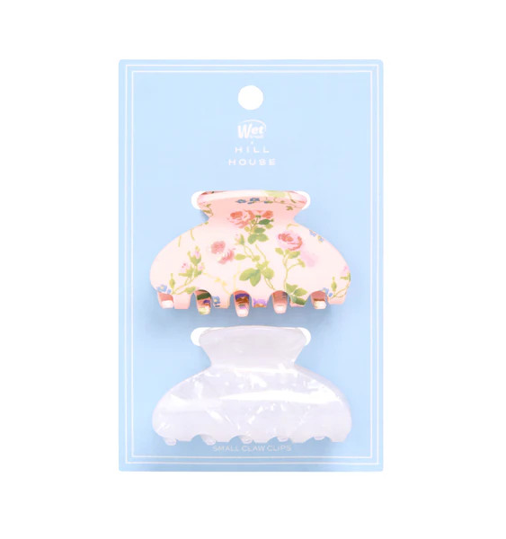 The Hill House x Wet Brush Claw Clip Set - Pink Floral and White | Hill House Home US