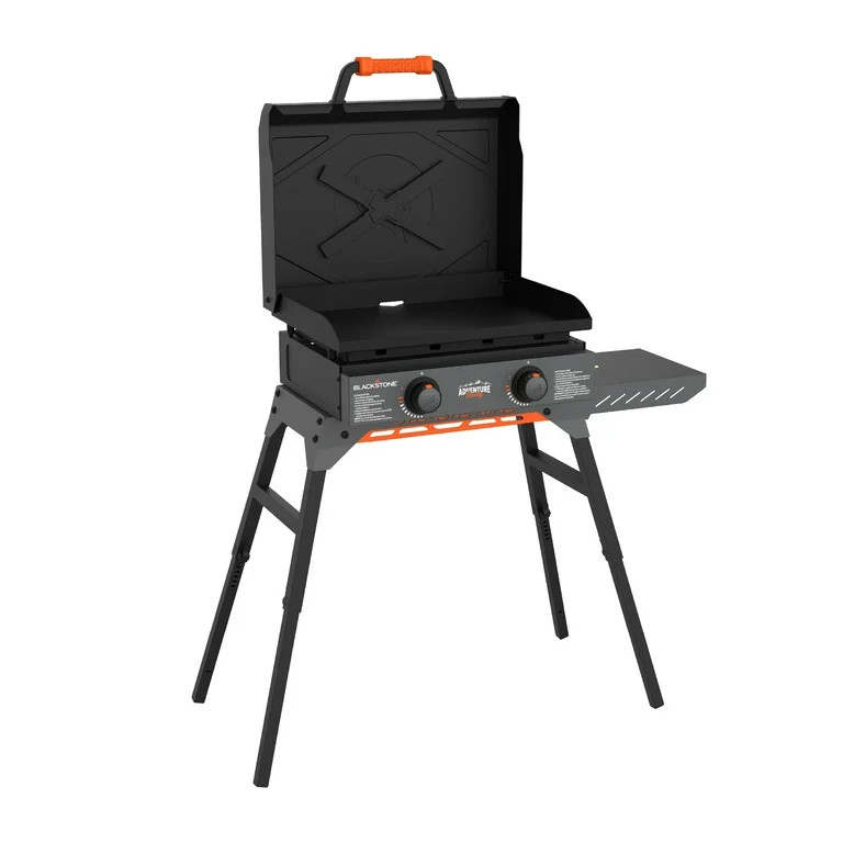 Blackstone Adventure Ready Outdoor Griddle, 2-Burner 22" Propane Flat Top Grill with Hood and Sta... | Walmart (US)
