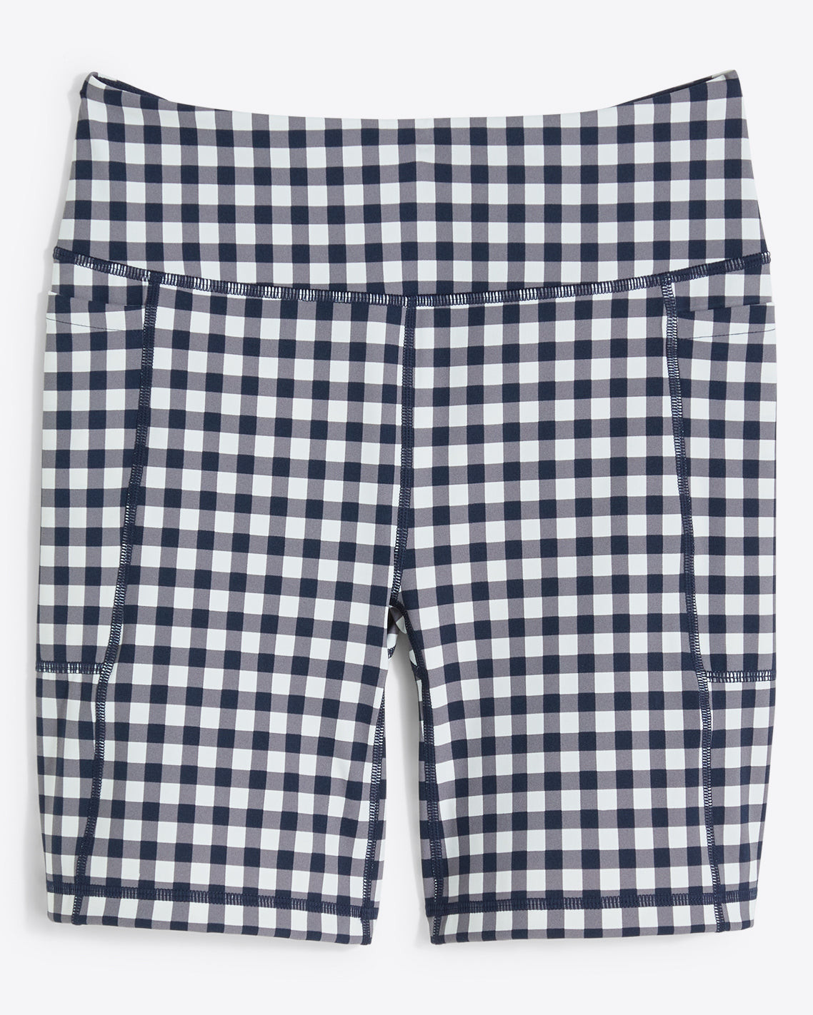 Bike Shorts in Navy Gingham | Draper James (US)