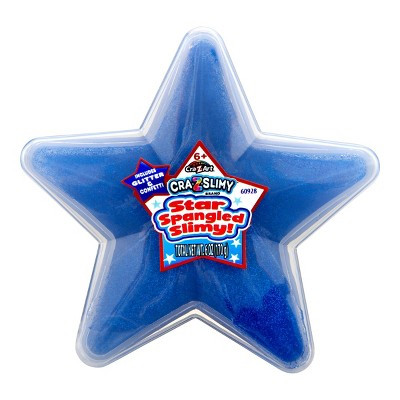 Cra-Z-Slimy Americana Star Spangled Slimy Container - Blue | Target