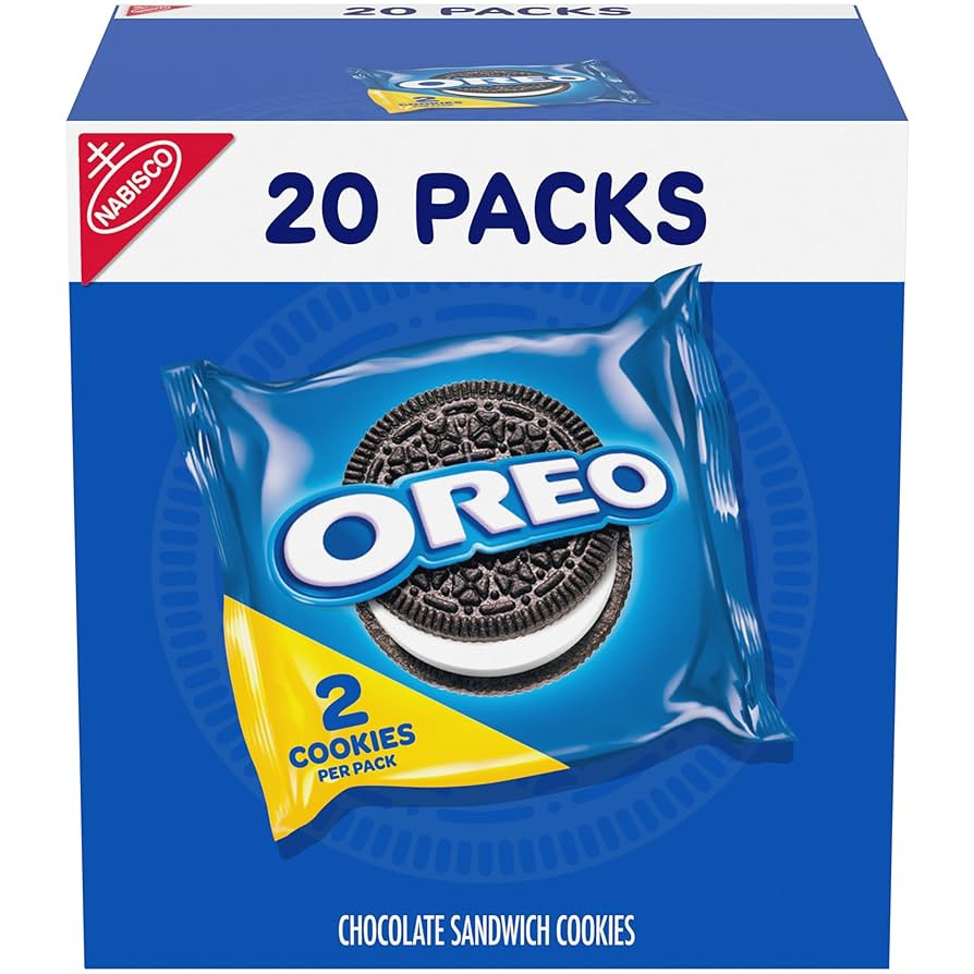 OREO Chocolate Sandwich Cookies, 20 Snack Packs (2 Cookies Per Pack) | Amazon (US)