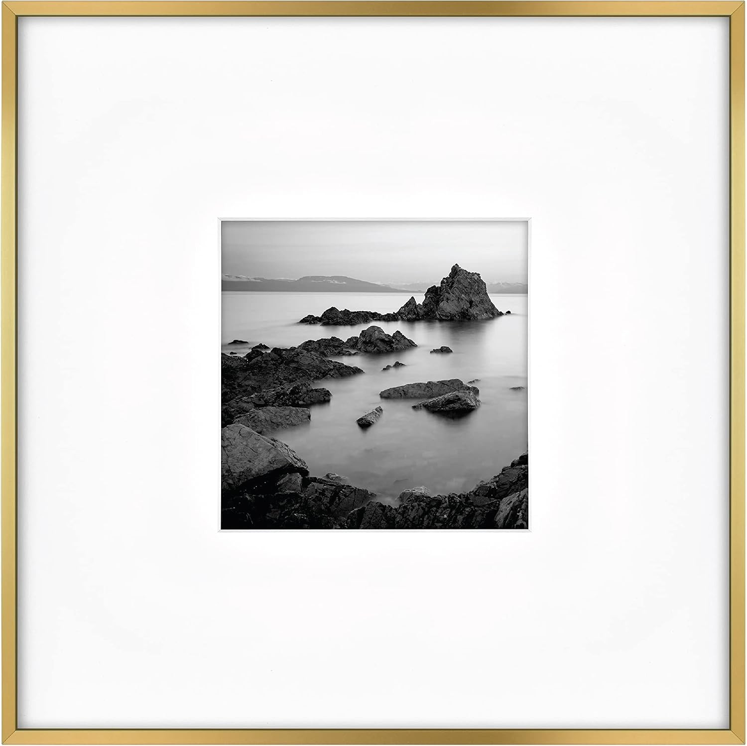 MCS Master & Co. Foundry Metal Picture Frame, 18x18 Matted to 8x8 | Amazon (US)