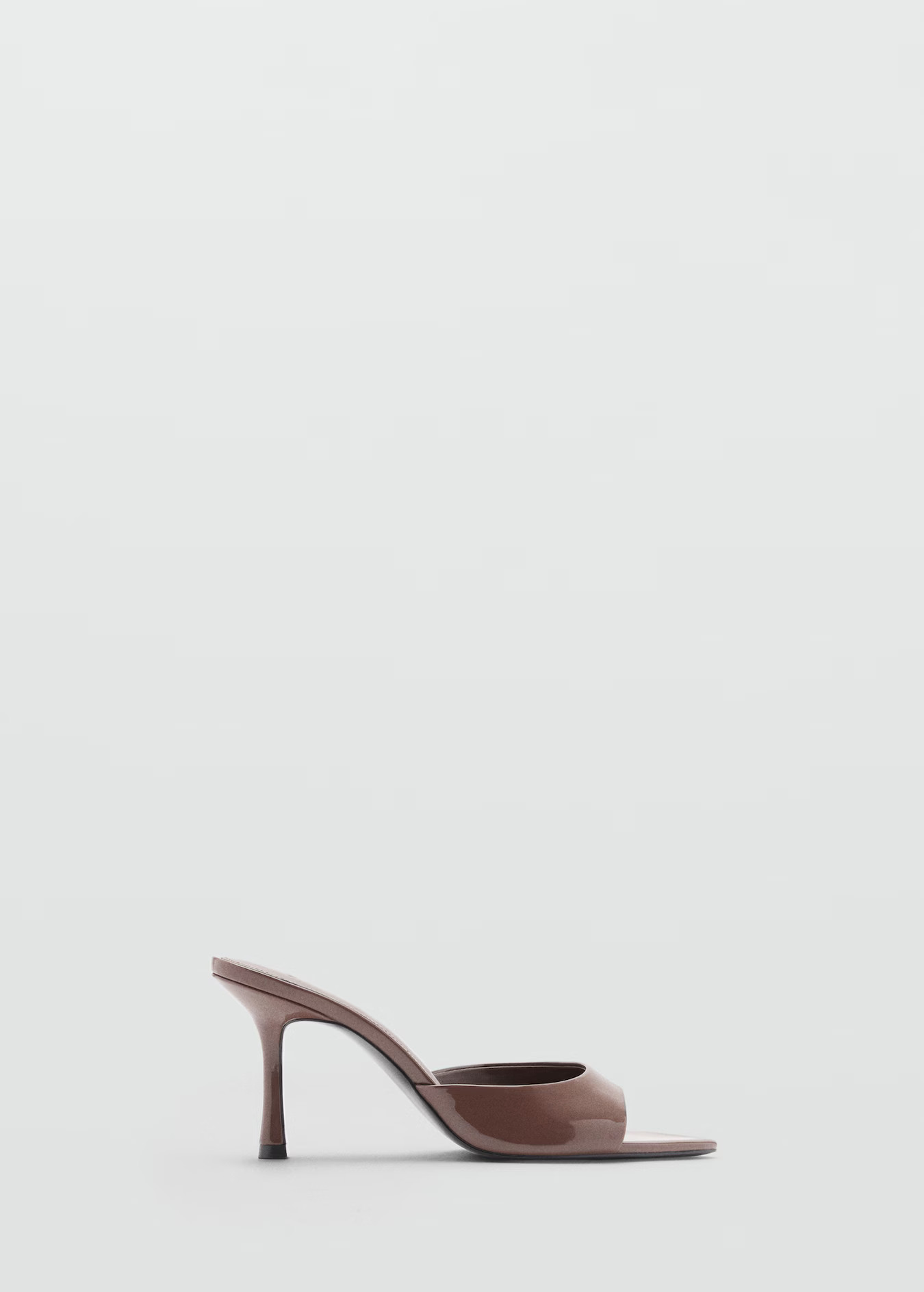 Patent leather effect heeled sandal - Women | MANGO USA | Mango (US/MX/AU)