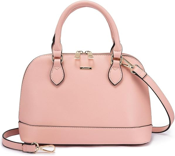 LOVEVOOK Purse for Women Small Crossbody Bags Classic Double Zip Top Handle Dome Satchel Bag | Amazon (US)