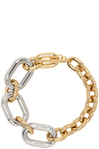 Gold & Silver XL Link Extra Choker | SSENSE