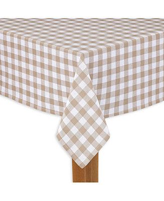 Lintex Buffalo Check Sand 100% Cotton Table Cloth for Any Table 60 | Macys (US)