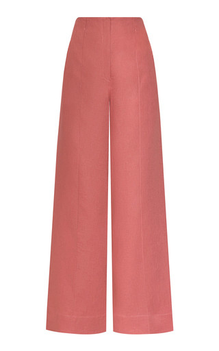 La Promesa High-Rise Linen Wide-Leg Pants | Moda Operandi (Global)