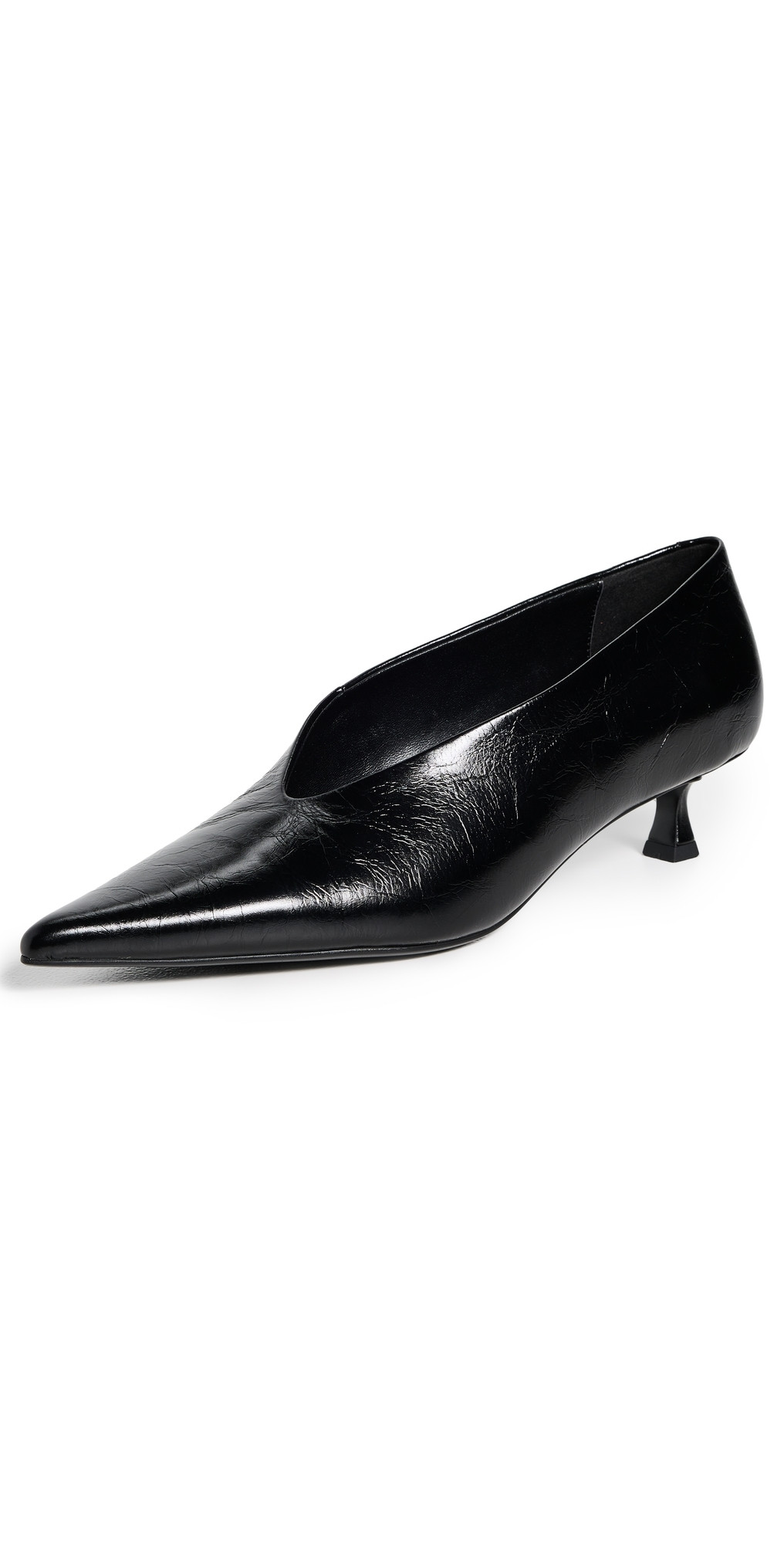 Tony Bianco Cherry Kitten Heels Black Crinkle 8 | Shopbop