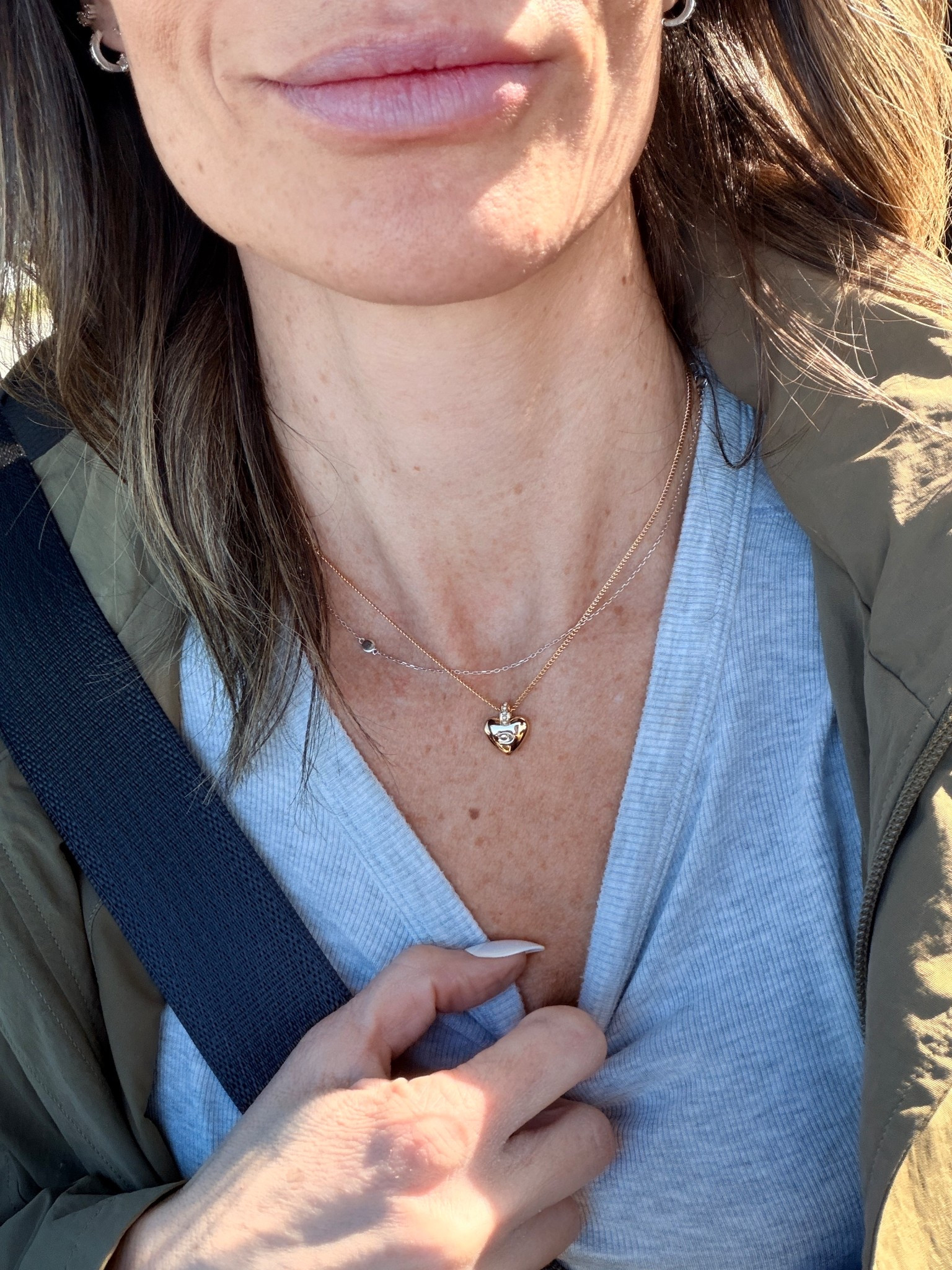 This little “c” coach necklace is so classic…. And on sale! It’s gold and simple and just really pretty! If you need a sale gift idea or for yourself….. it also is tighter  around your neck in general but also bc an be loosened. Love that higher fit!

#LTKSaleAlert #LTKSpringSale #LTKOver40