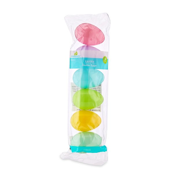 Way to Celebrate Easter 55 MM Pastel Plastic Easter Eggs, 6 Count - Walmart.com | Walmart (US)