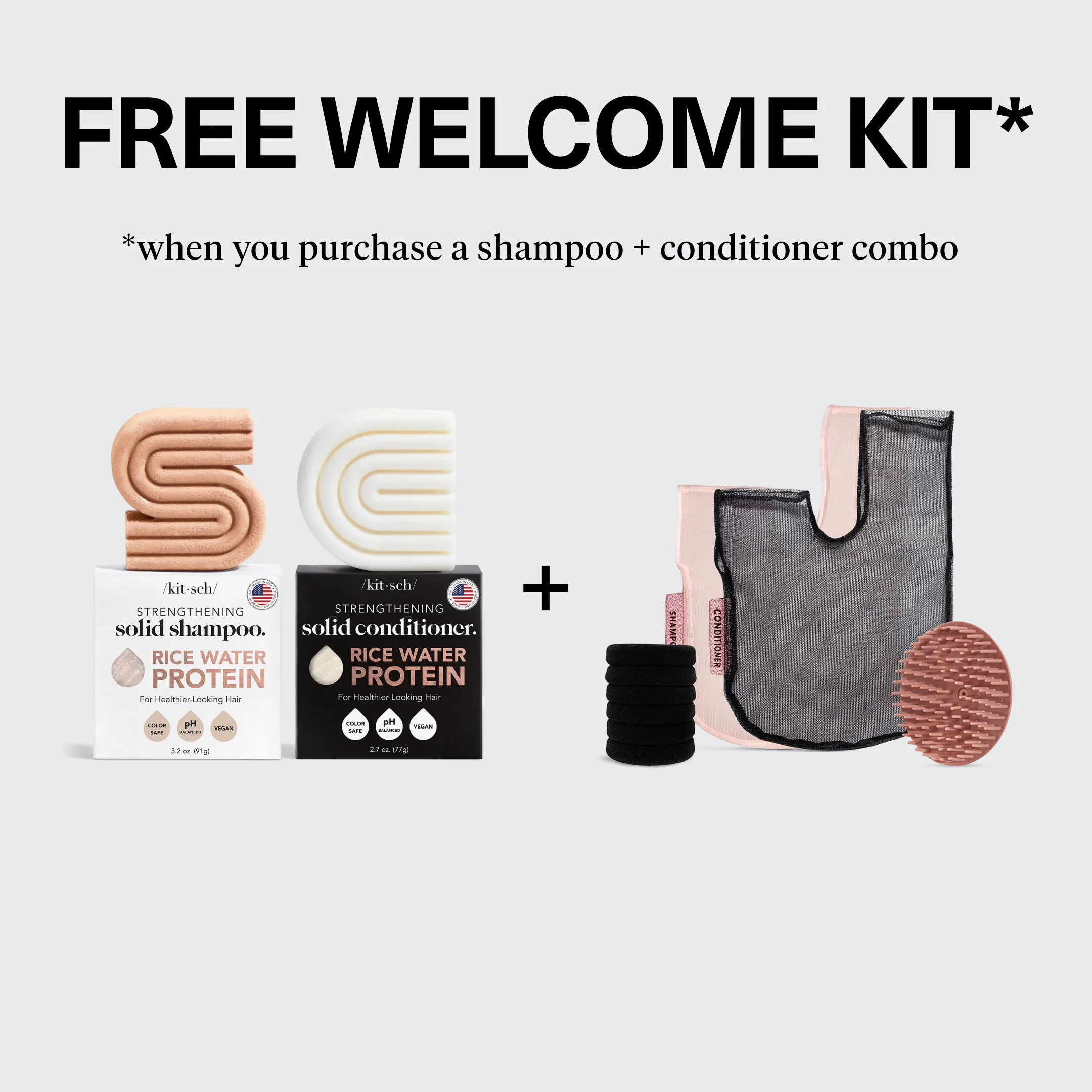 Shampoo & Conditioner Bundle with Free Welcome Kit | Kitsch