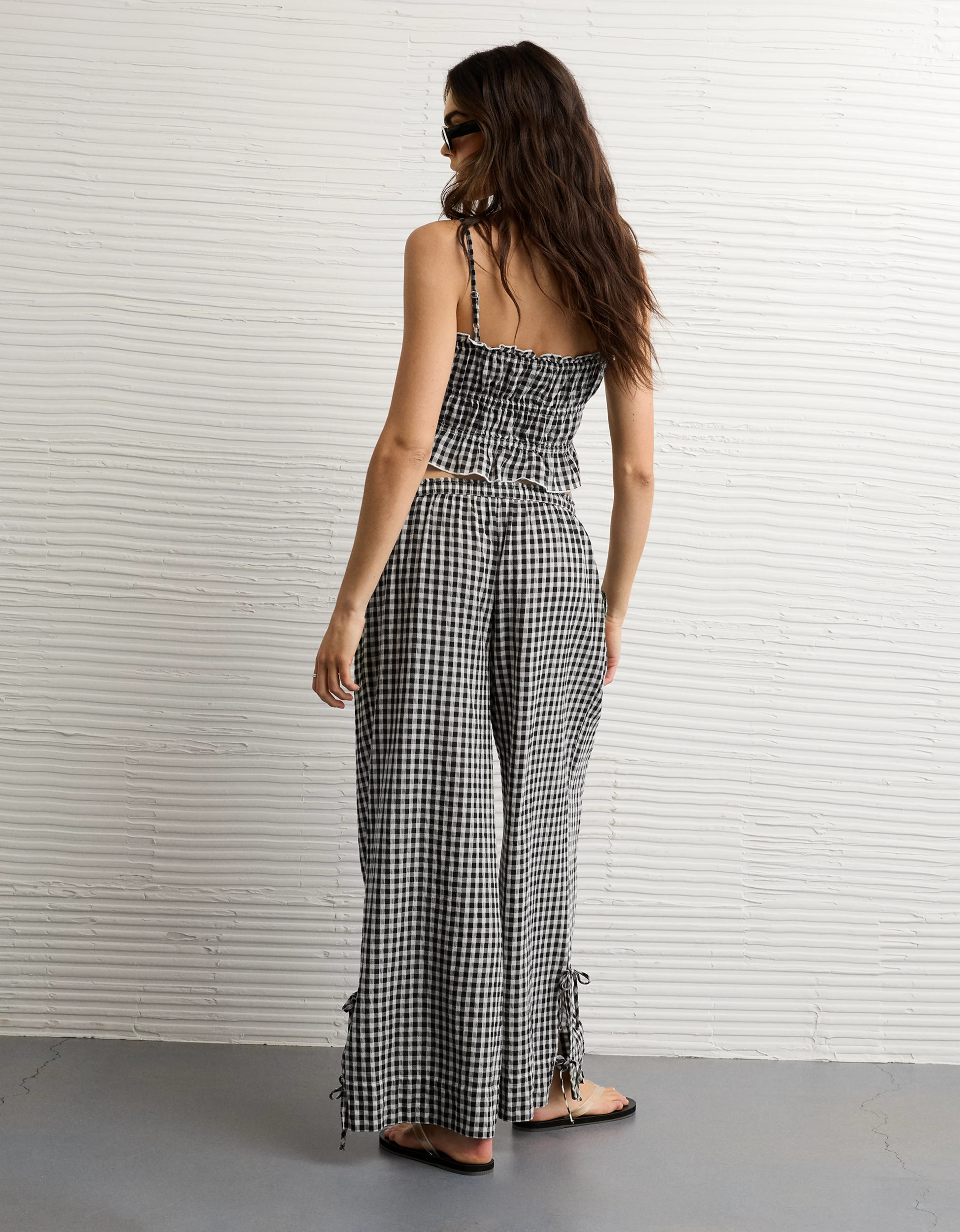 AE Stretch High-Waisted Tie Side Pull-On Pant | American Eagle Outfitters (US & CA)