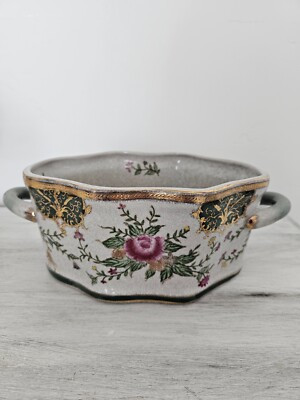 Antique Vintage Porcelain Hand-Made  Foot Bath Planter | eBay US