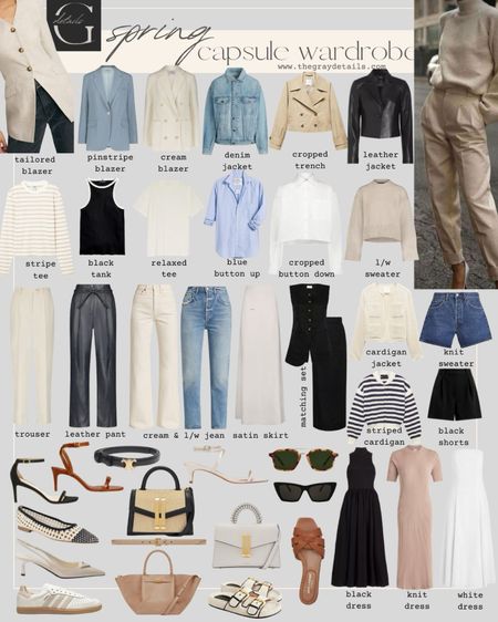 Spring capsule wardrobe

Also broke out each category with more options separately

#LTKstyletip #LTKitbag #LTKover40