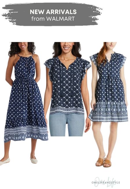 Walmart new arrivals - all in this fun dark navy print (this print also comes in a green combo)

#LTKFindsUnder50 #LTKSeasonal #LTKStyleTip