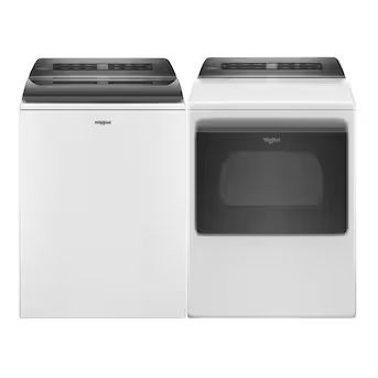 Whirlpool 4.8-cu ft Smart High-Efficiency Top-Load Washer & Electric Dryer Set | Lowe's