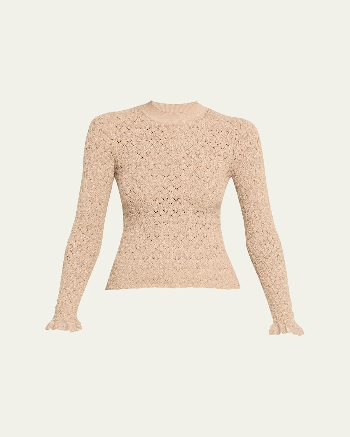 Ruby Crewneck Pointelle Knit Sweater | Bergdorf Goodman