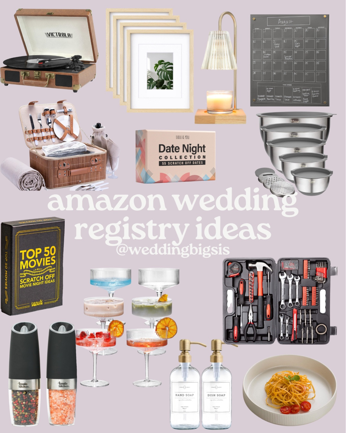 Some Amazon Wedding Registry ideas for newlyweds or new homes 🤍  (or just some things to add to cart 👀)


Hi I’m Lauren your wedding big sis! I have always loved shopping and helping friends and followers find outfits for different occasions, but I have a special love for wedding attire, gifts, and decor! I also do *Wedding Content Creation* for couples on their wedding day!

Follow along for all things wedding💍 & let me know what you want to see next!💜

2024 bride, 2025 bride, amazon gifts, Kitchen wedding registry, Home wedding registry, Date night gifts for couples, Amazon wedding gift ideas, Kitchen gadgets for newlyweds, Home decor wedding registry, Romantic date night gifts, Best Amazon wedding registry items, Kitchen appliances for newlyweds, Cozy home gifts for couples

#LTKWedding