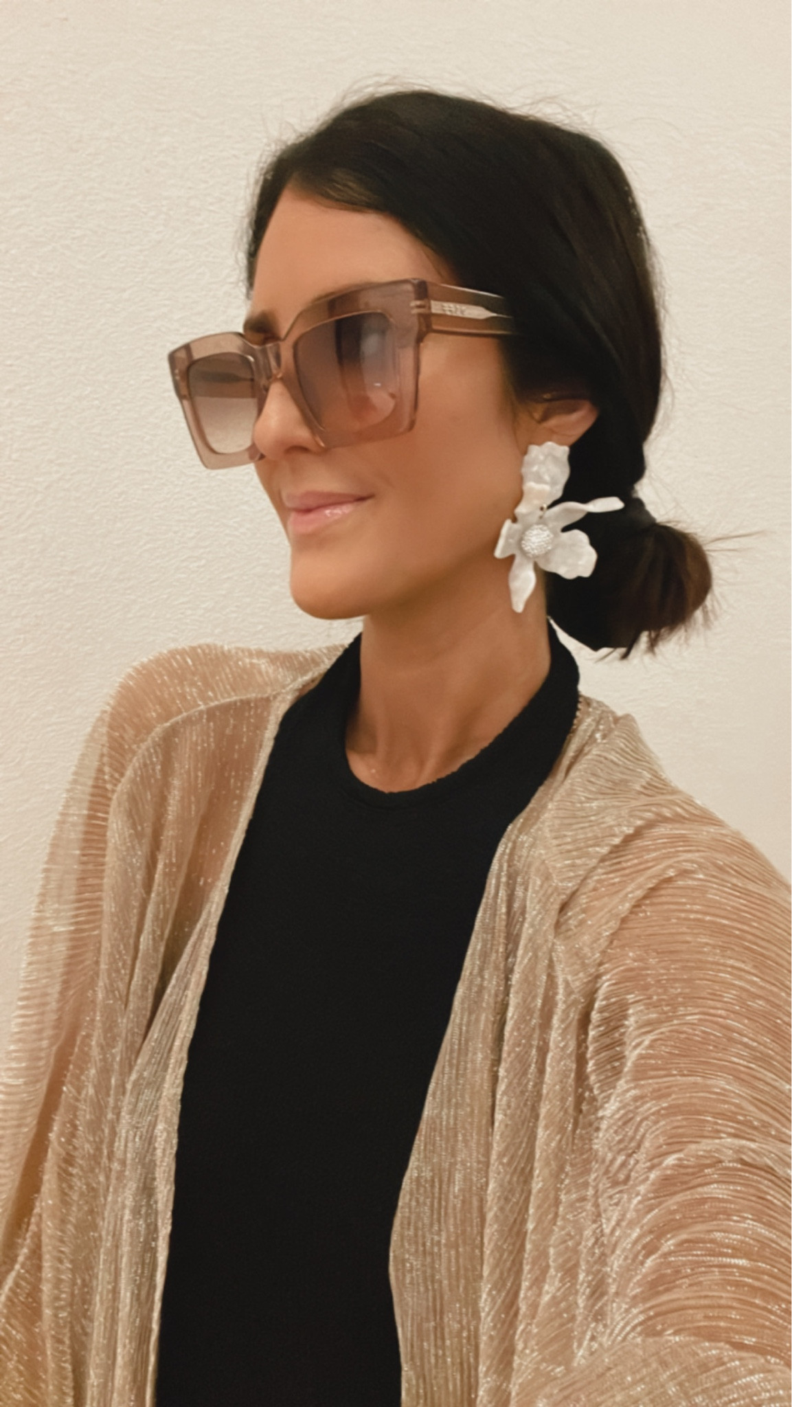 Spring style, swim coverup, statement earring, sunglasses, StylinByAylin 

#LTKswim #LTKstyletip #LTKSeasonal