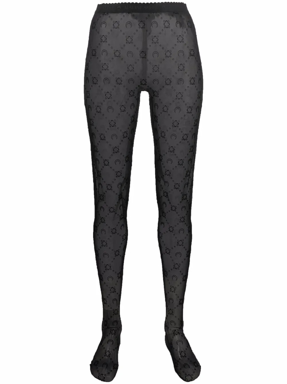 monogram flocked tights | Farfetch Global