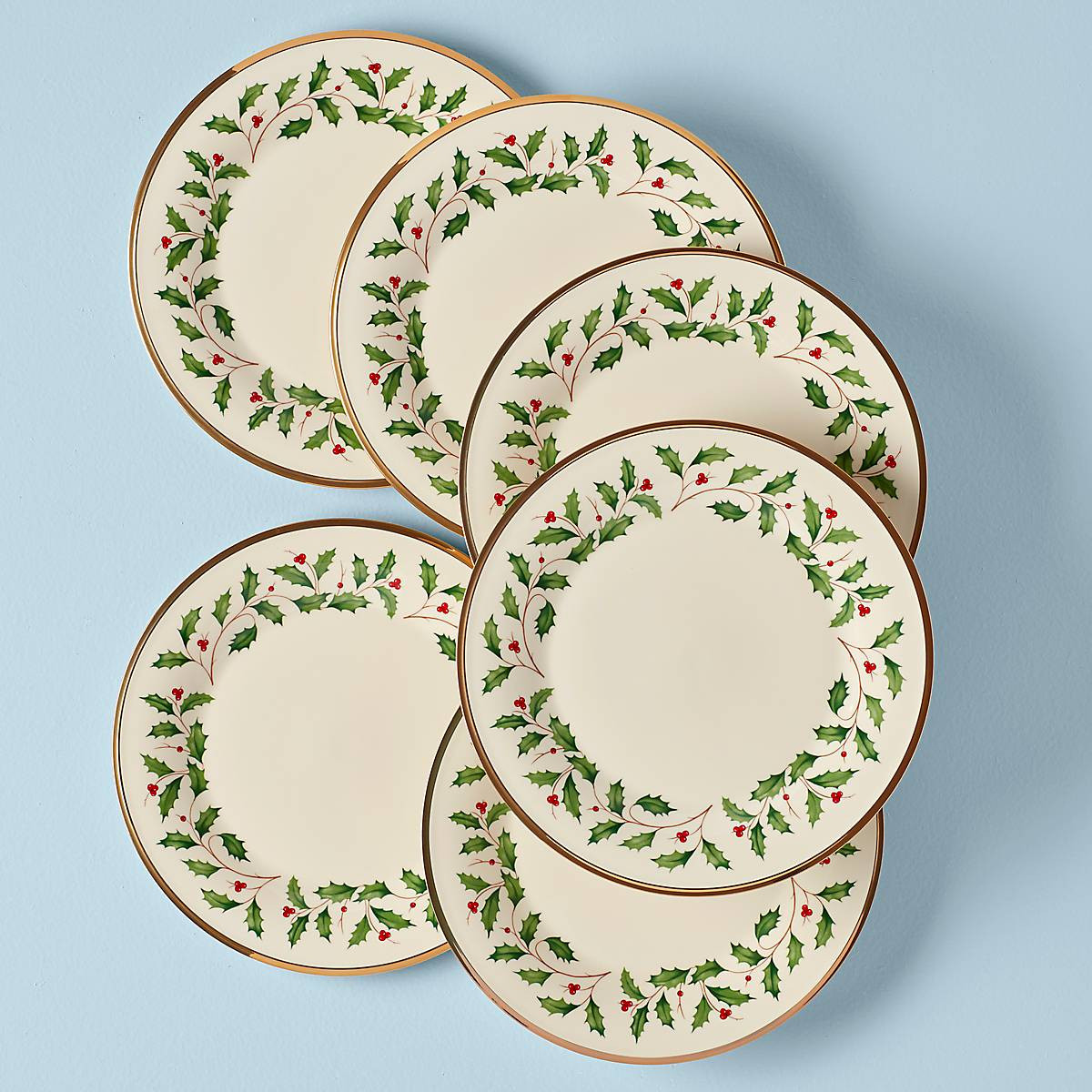Holiday 6-Piece Dinner Plate Set | Lenox