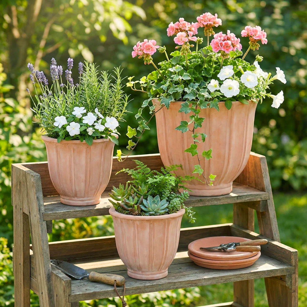 Fluted Ceramic Planter Set for Outdoor & Indoor Planter Styling - Classic Flower Pots for Home De... | Wayfair North America