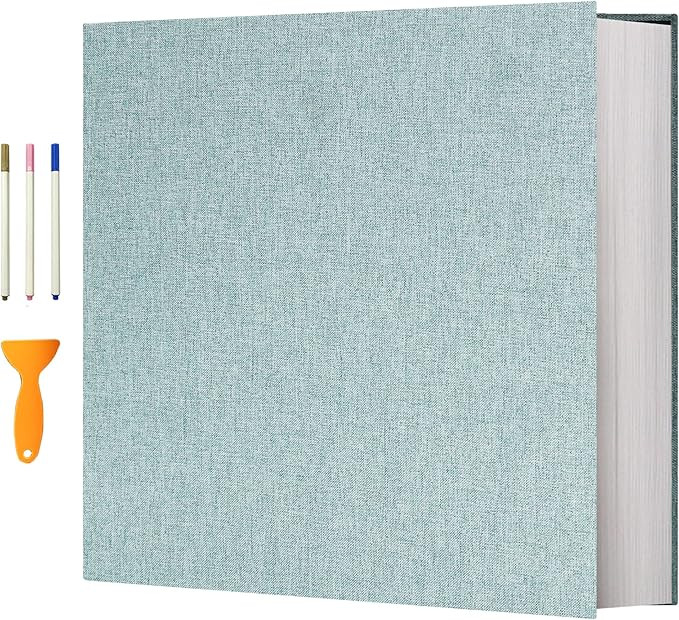 Vienrose Photo Album Self Adhesive 4x6 5x7 3x5 8x10 Scrapbook Album DIY Scrap Book with Metallic ... | Amazon (US)