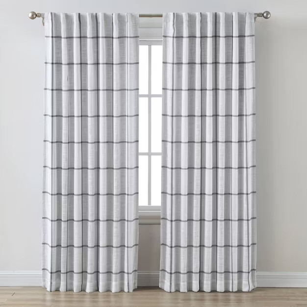 1pc Blackout Curtain Panel Gray - Threshold™ | Target