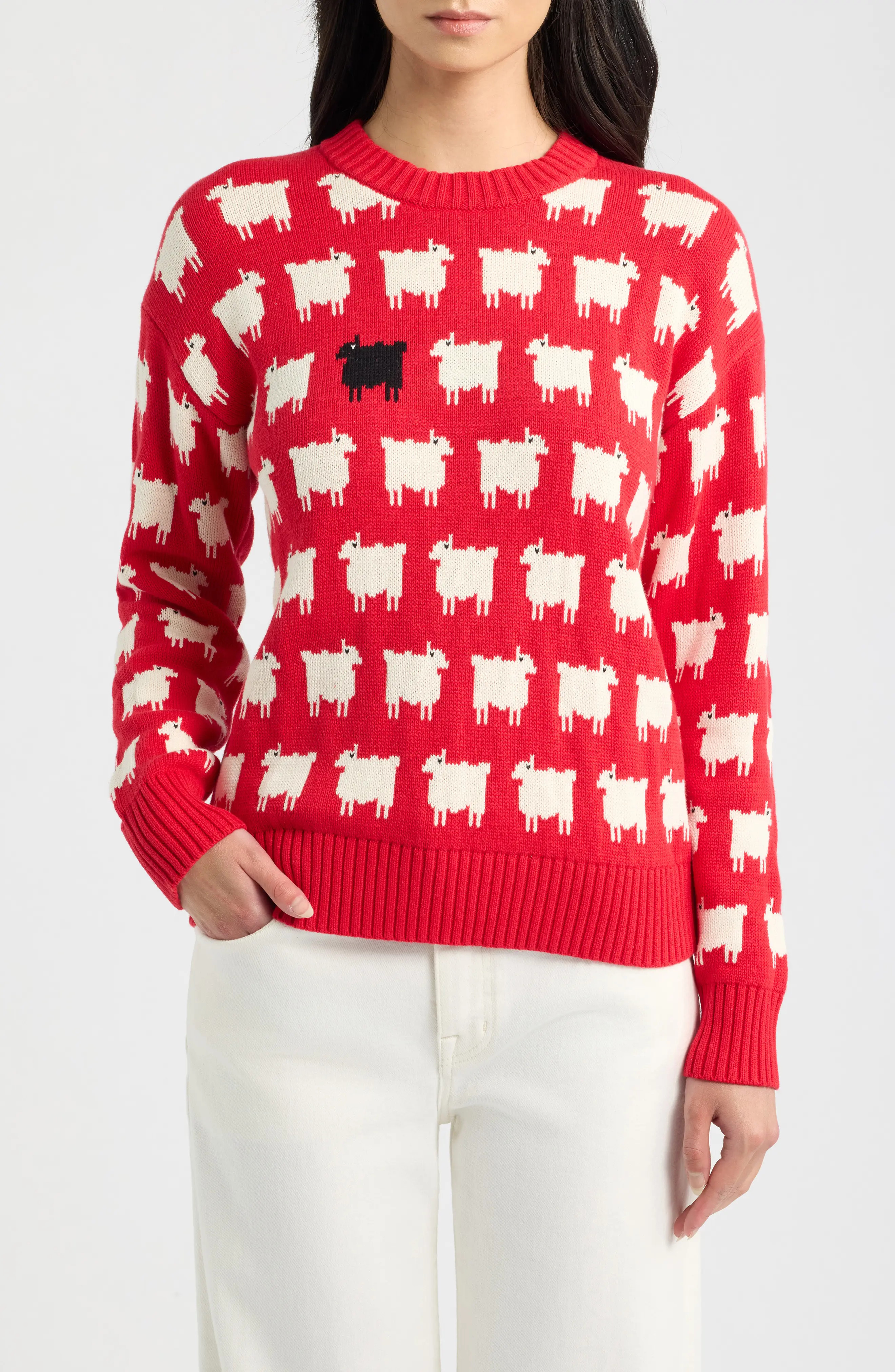 ROWING BLAZERS Warm & Wonderful Sheep Cotton Sweater (Women) | Nordstrom | Nordstrom
